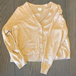 a new day Beige Button-Up Cardigan